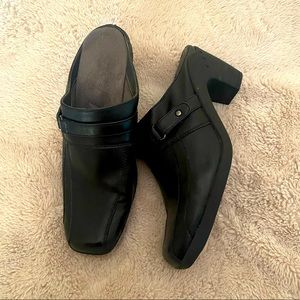 Black Open Back Sandals